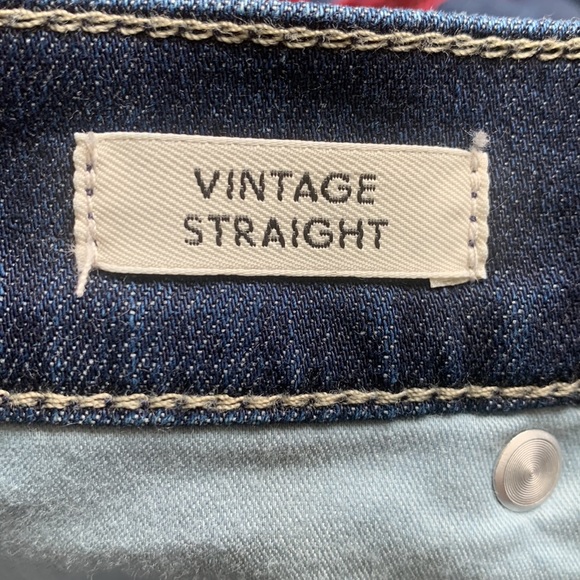 J. Crew Vintage Straight Jeans Velvet Tuxedo Striped High Waist Denim Sz 26P - Picture 12 of 13